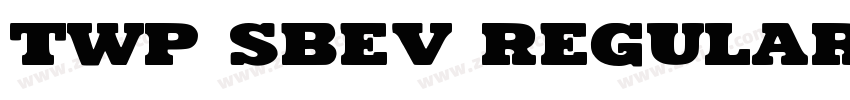 TWP sbev regular字体转换